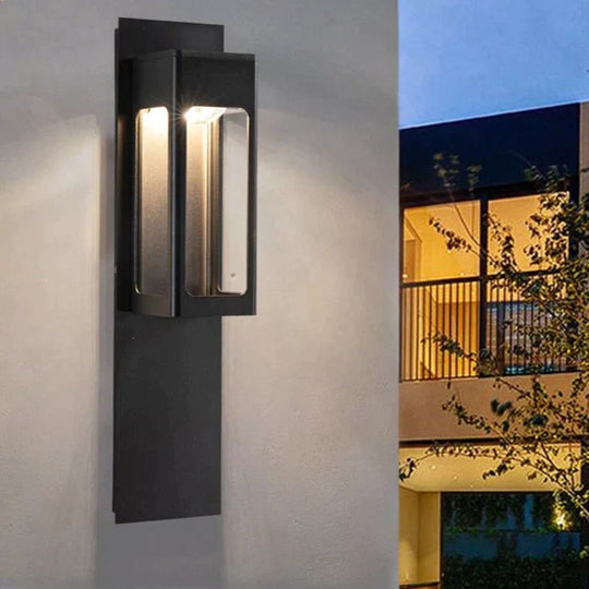 IP67 Waterproof Outdoor LED Wall Lighting Motion Sensor Aluminum Black Bronze Garden Porch Sconce Light 96V220V Sconce Luminaire