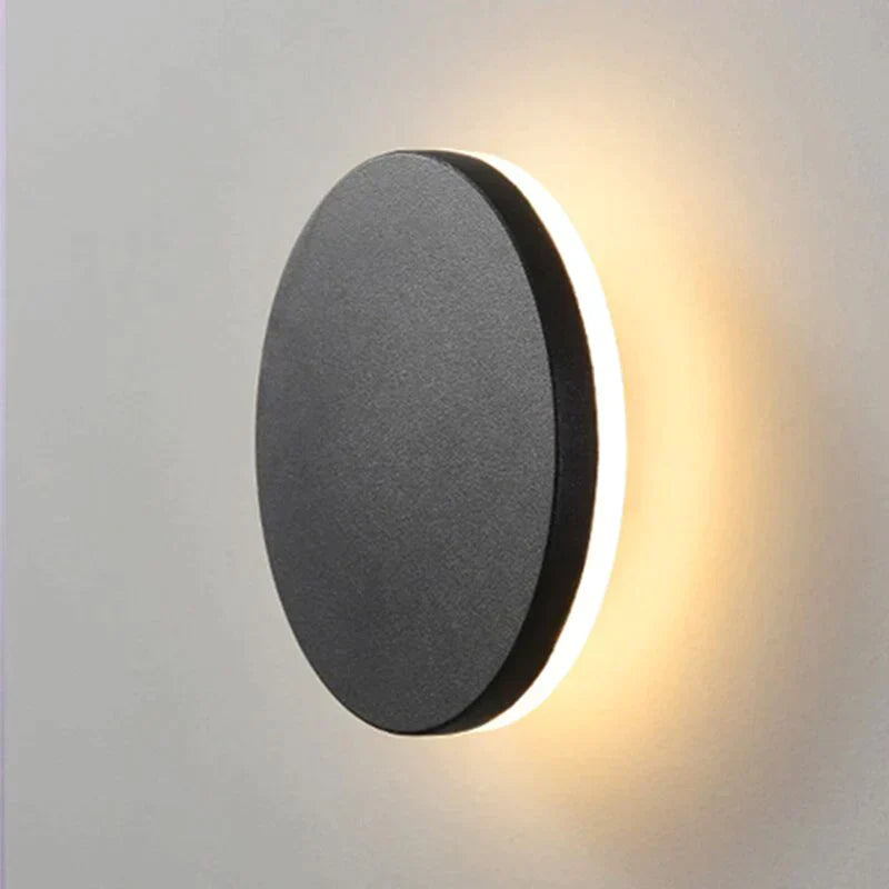 Modern IP65 Waterproof Outdoor LED Wall Lamp Aluminum Round Squar Wall Light Garden Porch Sconce Light 96V 220V Sconce Luminaire