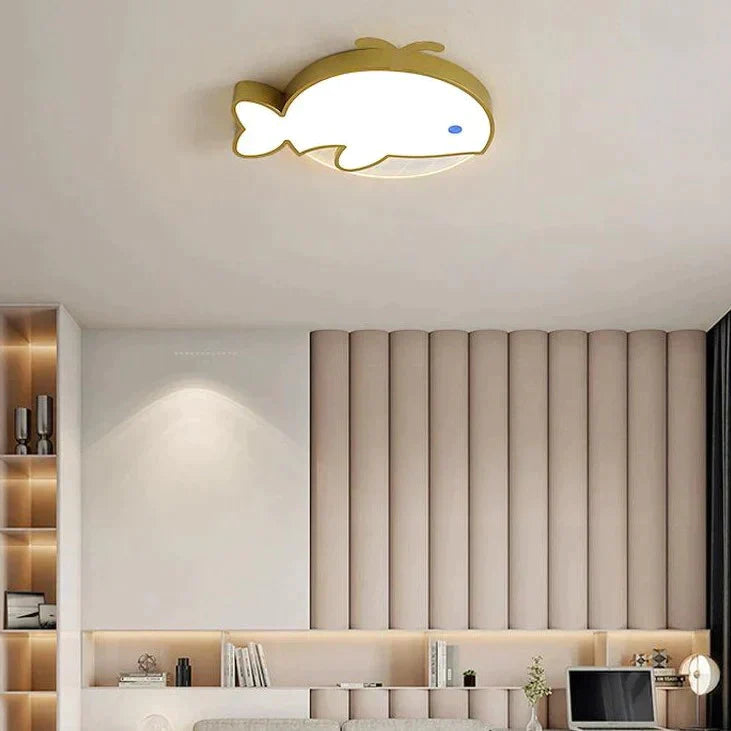 Nordic Whale Led Bedroom Ceiling Lamp