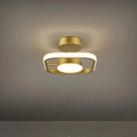 Led Ceiling Lamp with Copper Corridor Lamp