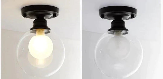 Modern Minimalist Glass Bulb Lamp Ceiling