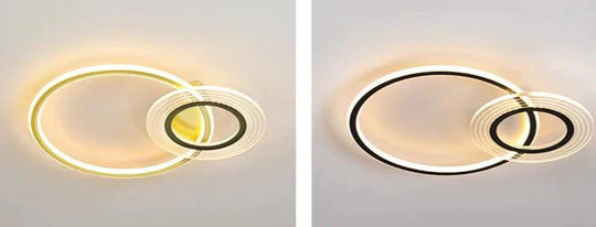 Modern Simple Circle Warm Room Living Room Led Ceiling Lamp