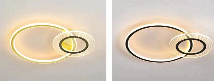 Modern Simple Circle Warm Room Living Led Ceiling Lamp