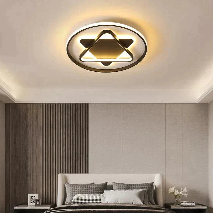 Nordic Minimalist Five-Pointed Star Light Bedroom Ceiling Lamp