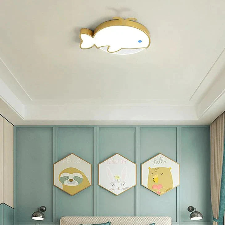 Nordic Whale Led Bedroom Ceiling Lamp