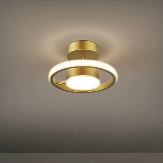 Led Ceiling Lamp With Copper Corridor