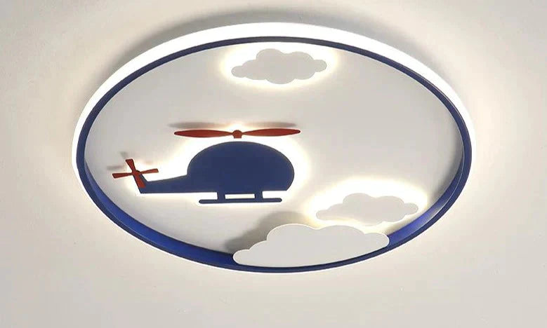 Creative Cloud Plane Bedroom Ceiling Lamp