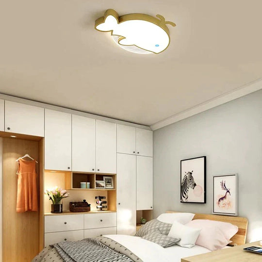 Nordic Whale Led Bedroom Ceiling Lamp