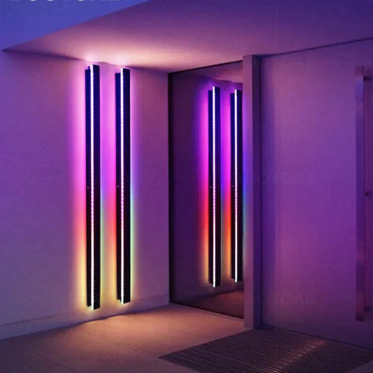 RGB Wall Light Modern Outdoor Porch Colored light Party intelligent remote control Balcony terrace Decoration Lighting Wall Lamp