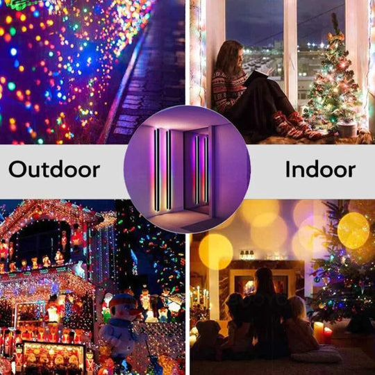 RGB Wall Light Modern Outdoor Porch Colored light Party intelligent remote control Balcony terrace Decoration Lighting Wall Lamp