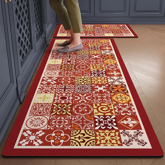 Jemma Retro Color Kitchen Floor Mat