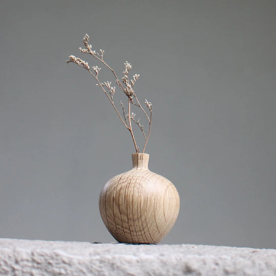 Anahi INS Solid Wood Small Vase: A Charming Addition to Your Decor