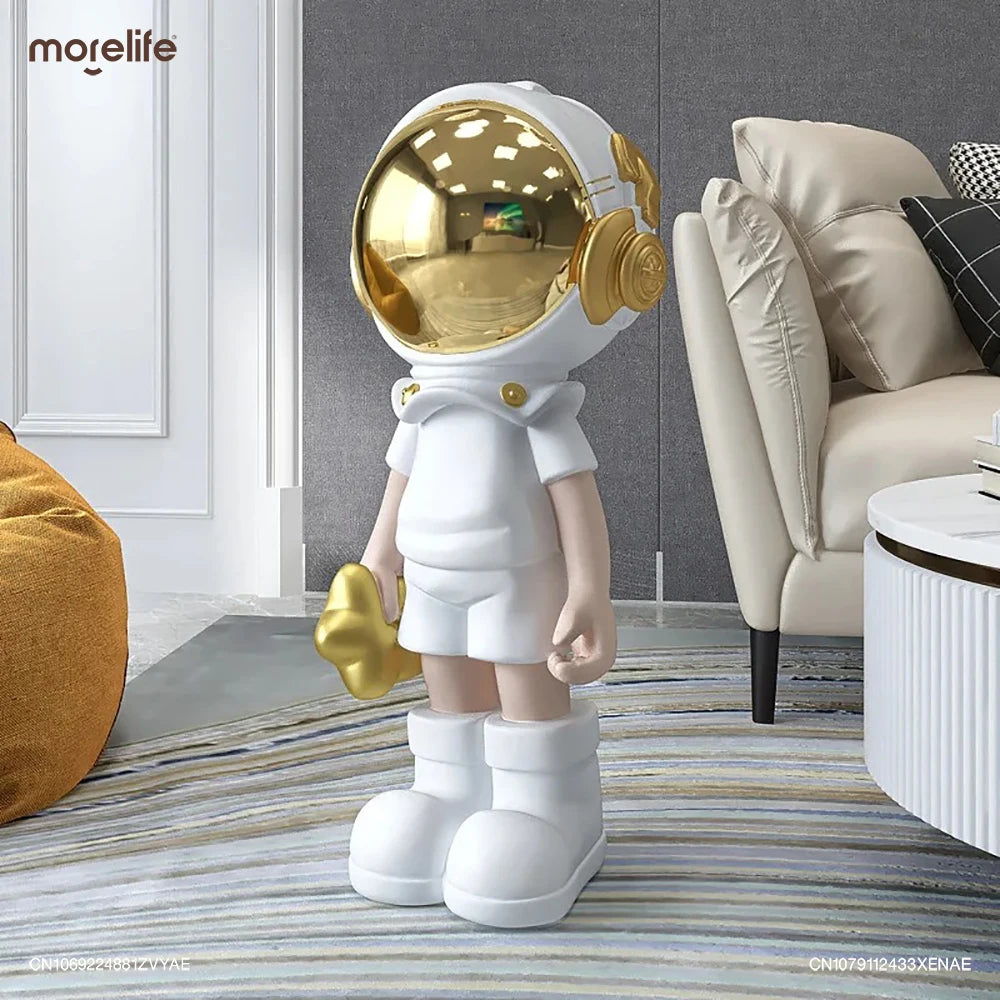 Autumn's 70cm Resin Cartoon Astronaut Statue