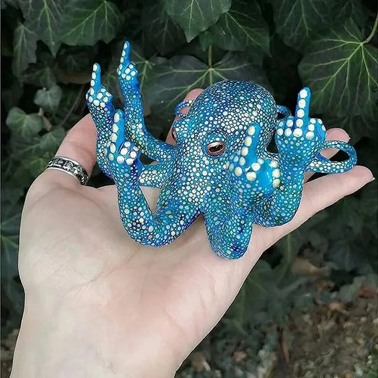 Natalie's Garden Statue Ornaments Octopus Miniature with Luminous Effect