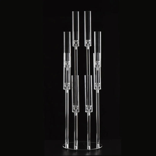 Ava's 8 Arms Clear Candlesticks Holder