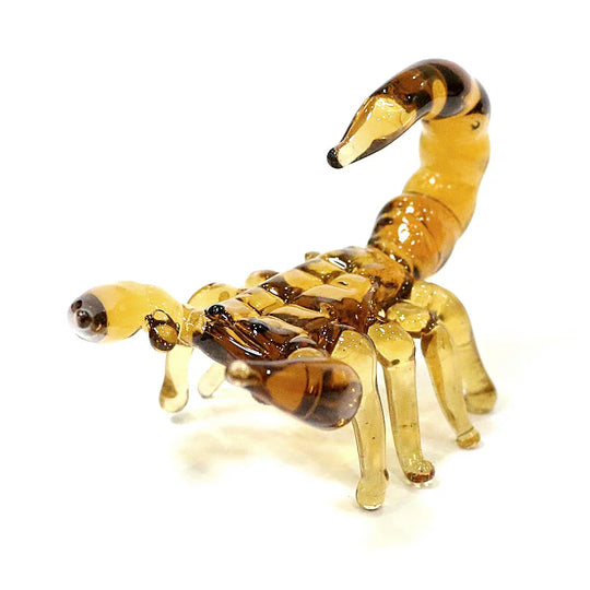 Navy Murano Glass Scorpion Figurine Miniature