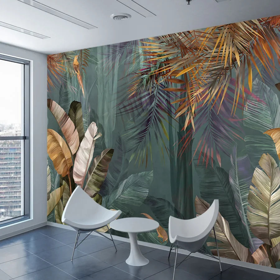 Mia's Peel and Stick Forest Wallpaper for Living Room Decoration