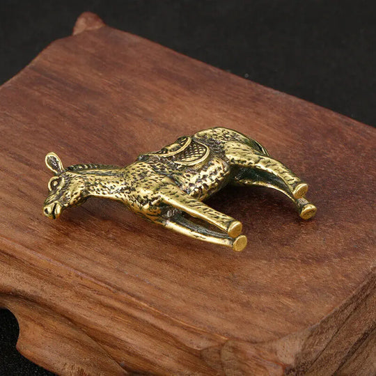 Hannah's Solid Brass Donkey Figurine