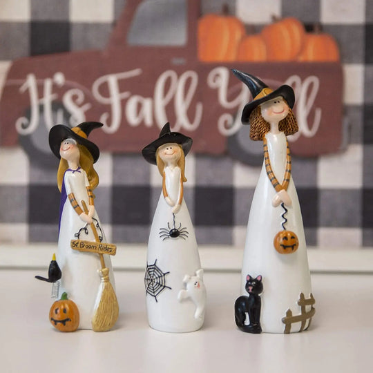 Hauntingly delightful Halloween décor  with these enchanting Witch Decoration Resin Crafts!