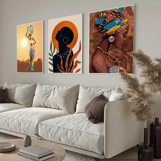 Avianna Abstract African Woman Poster Anime Posters