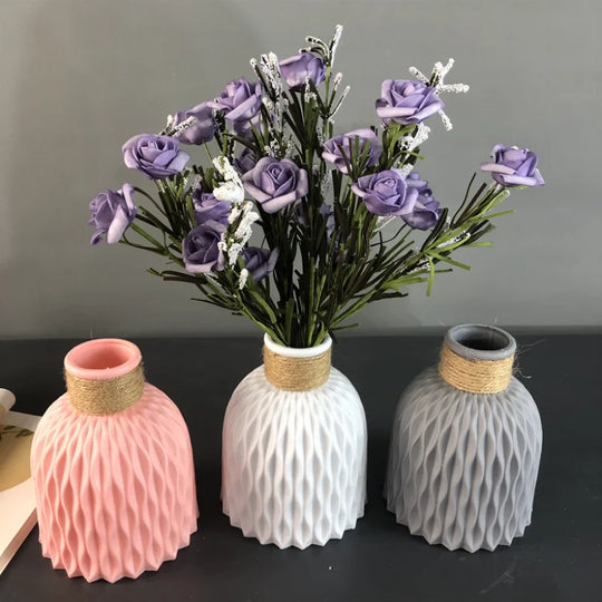 Kelsey Modern Imitation Ceramic Flower Pot Vase: Effortless Elegance for Your Home