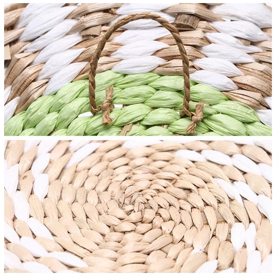 Aitana Nordic Rattan Grass Plate Wall Decoration