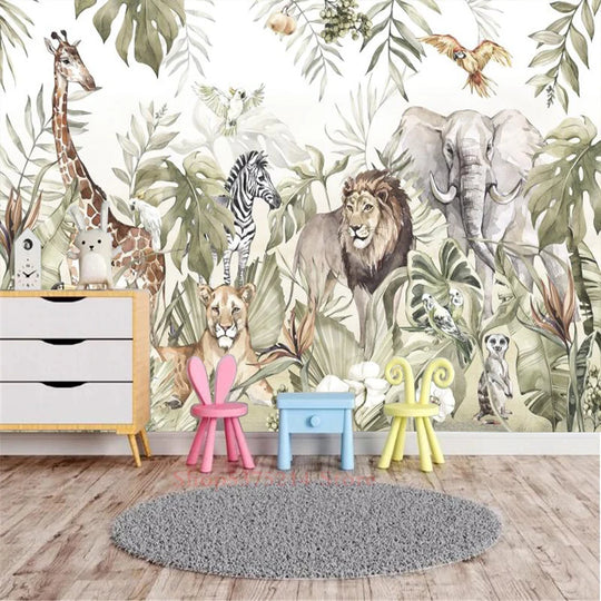 Harper's Transform Your Space with Jungle Animal 3D Wallpapers