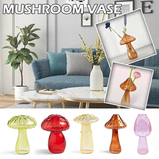 Kinley Mushroom Glass Vase: Where Nature Meets Elegance