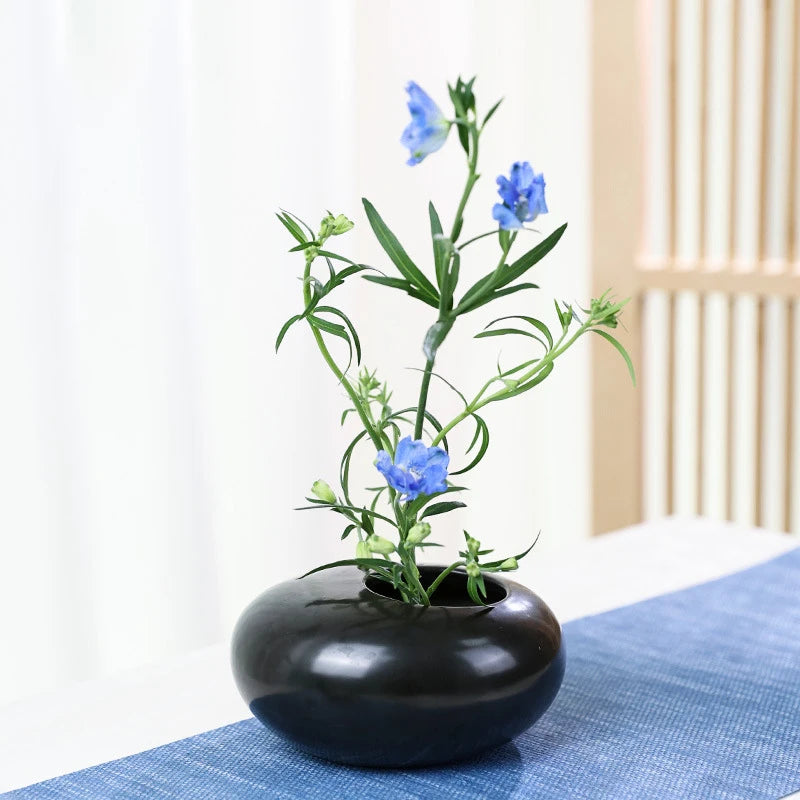 Addilyn Ceramic Water Drop Flower Pot: Blend Zen and Elegance