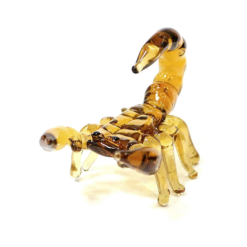 Navy Murano Glass Scorpion Figurine Miniature