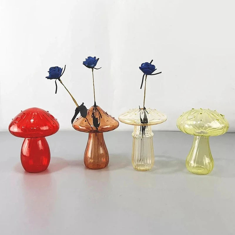 Kinley Mushroom Glass Vase: Where Nature Meets Elegance