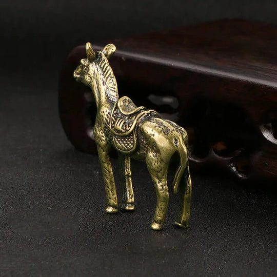 Hannah's Solid Brass Donkey Figurine