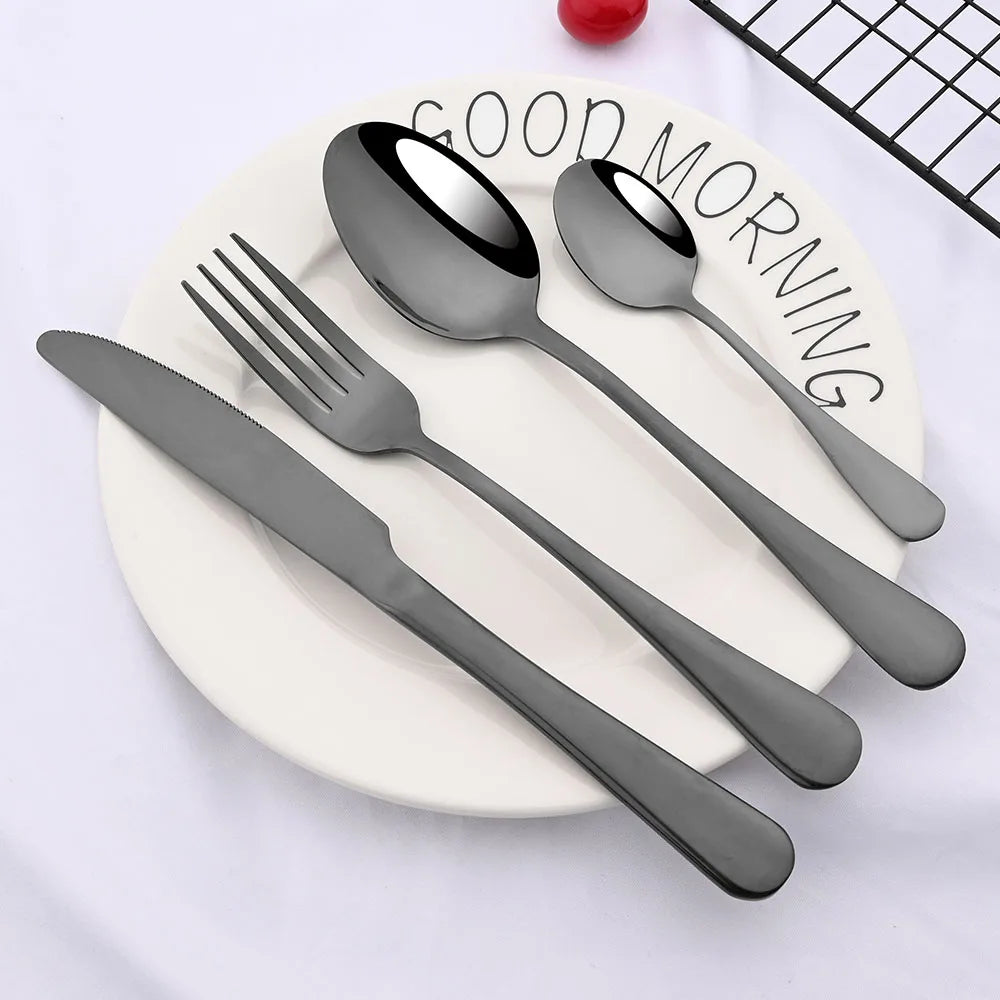 Nayeli Rainbow Stainless Steel Tableware Set (24pcs)