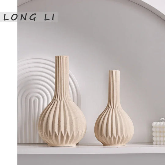 Oaklyn White Ceramic Vases: Elegance Redefined