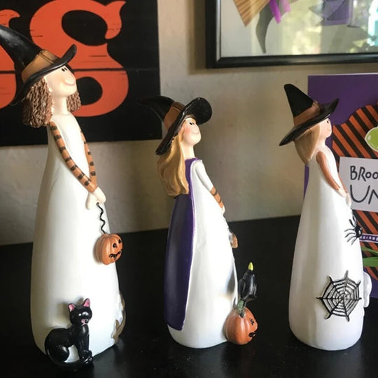 Hauntingly delightful Halloween décor  with these enchanting Witch Decoration Resin Crafts!