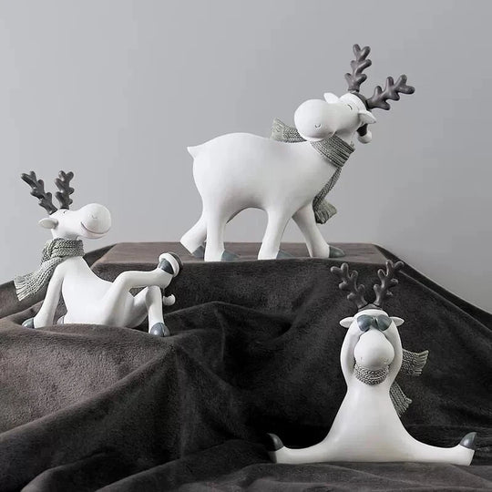 Alice's Cute Deer Figurine Room Decor