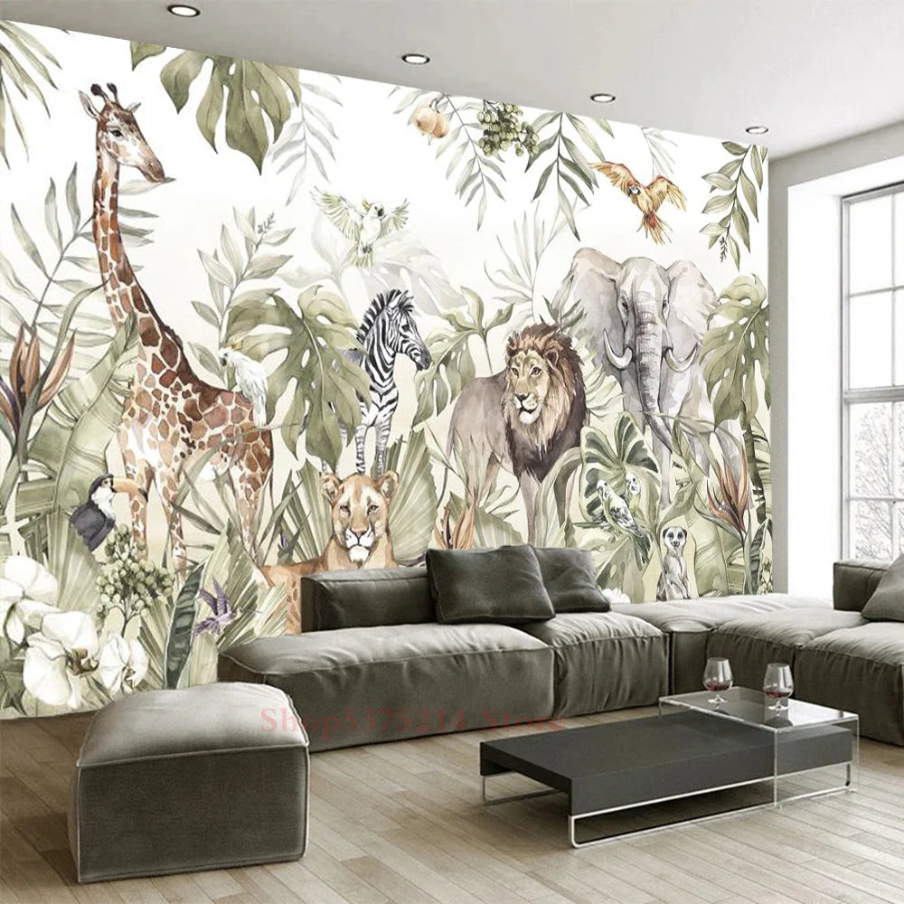 Harper's Transform Your Space with Jungle Animal 3D Wallpapers