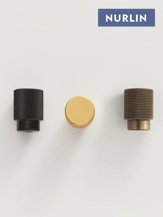 Savanna Nurlin New Solid Brass Knurling Brushed Cross Cabinet Knobs Furniture Handles Black Gold Brass Antique Brass