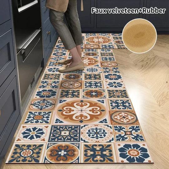 Diatomite Mat Non-slip Kitchen Rug Super Absorbent Floor Mats Kitchen Long Carpets for Living Room Entrance Doormat 주방매트