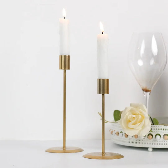 Ariyah Gold Candle Holder Nordic Single Head Candlestick