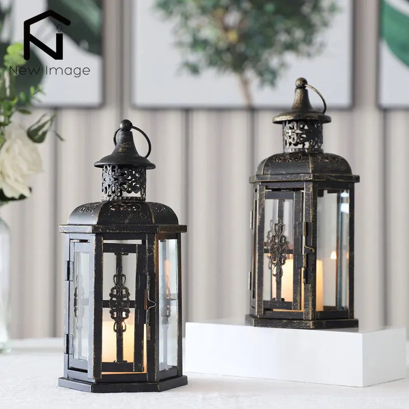 Izabella Vintage Nordic Candle Holder Lanterns