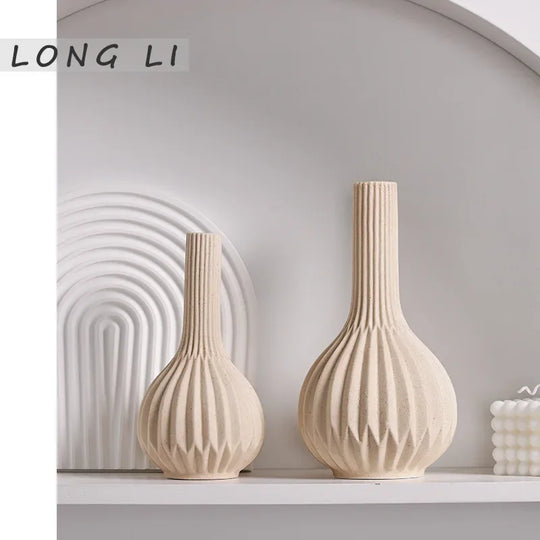 Oaklyn White Ceramic Vases: Elegance Redefined