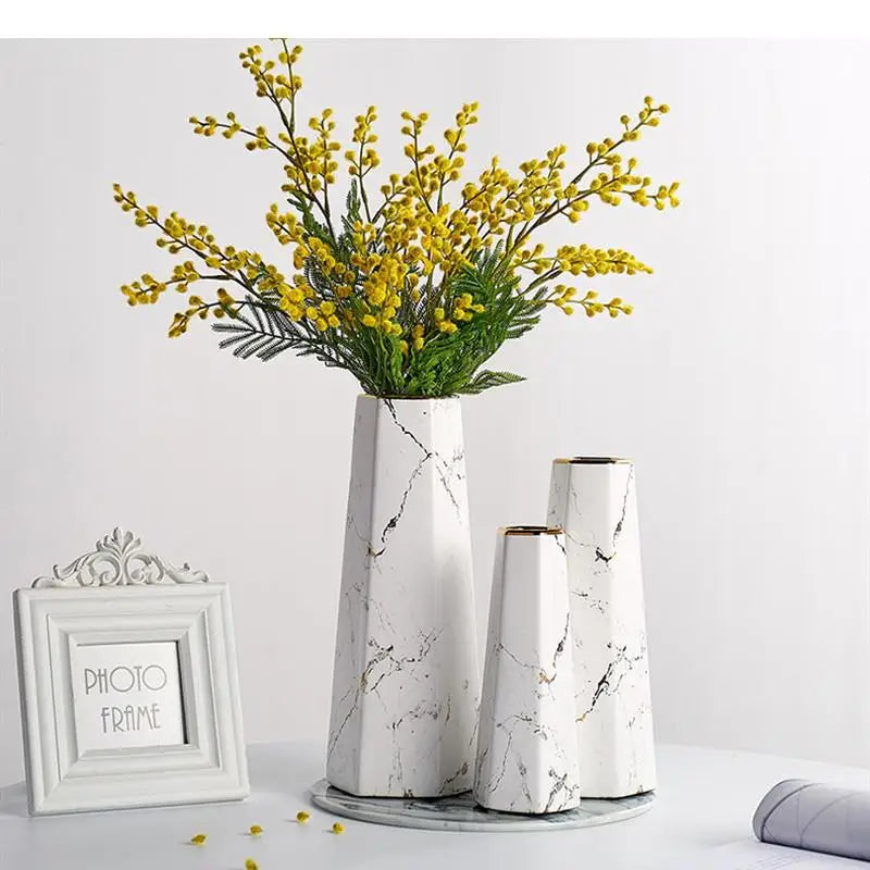 Jayleen Marbling Ceramics Desktop Vase