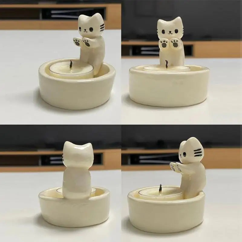 Ella's Cute Kitten Candle Holder