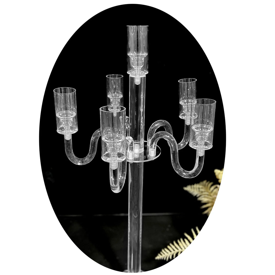 Sophia's Acrylic Candelabra Centerpieces