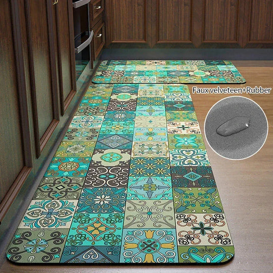 Diatomite Mat Non-slip Kitchen Rug Super Absorbent Floor Mats Kitchen Long Carpets for Living Room Entrance Doormat Long Rugs