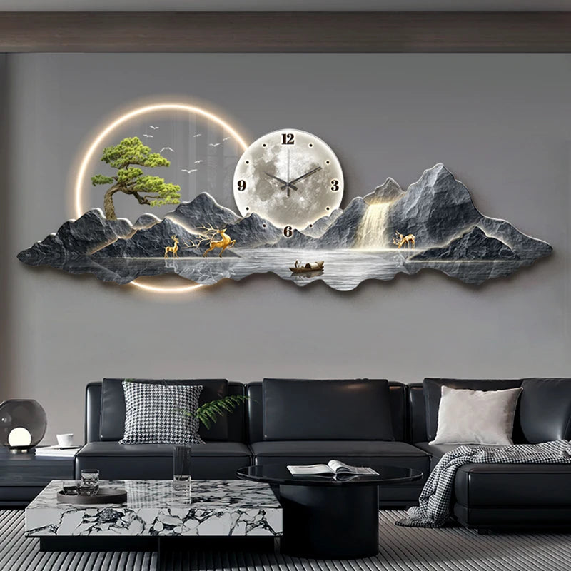 Horloges murales de luxe Adélaïde Salon LED