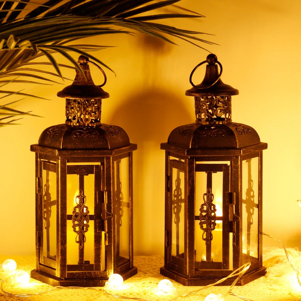 Izabella Vintage Nordic Candle Holder Lanterns