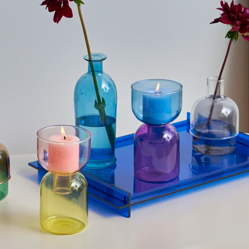 Briella Floriddle Glass Candle Holder