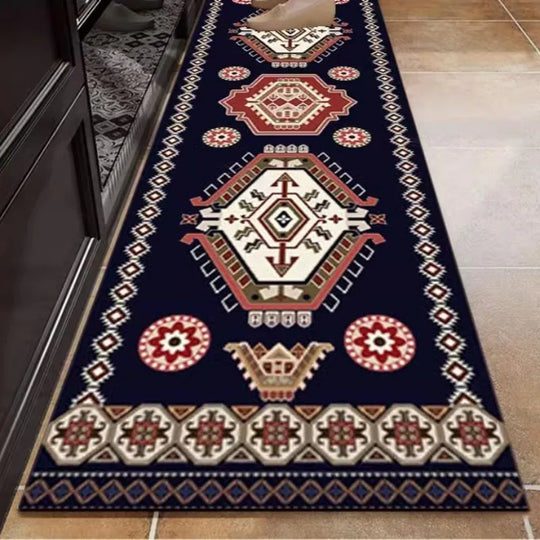 Leilany Moroccan Wipeable No-wash Kitchen Floor Mats